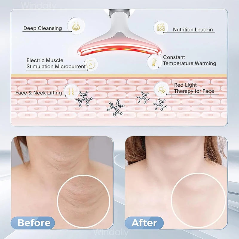 Masajeadora Facial Lifting LED